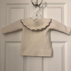 Jacadi baby wool cashmere blend sweater 6M